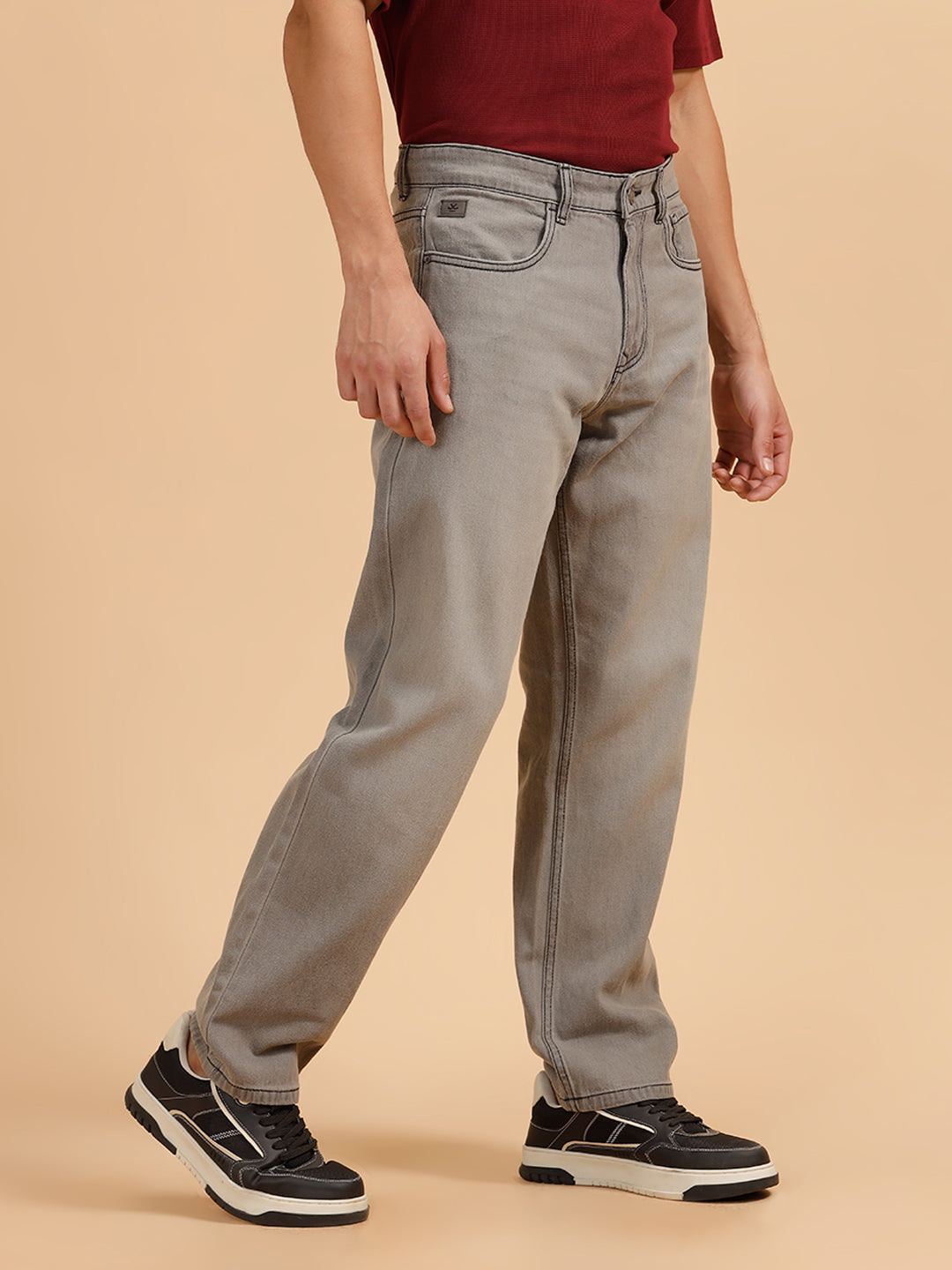 Heavy Fade Anti Fit Jeans | Grey