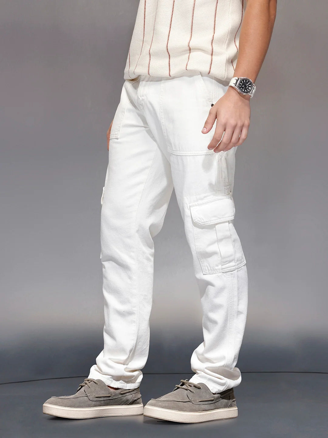 Men’s Straight fit cargo trousers | Off White