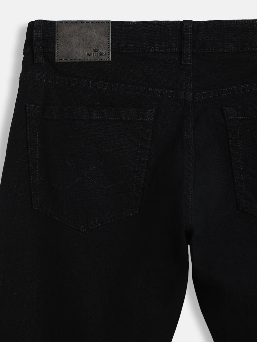 Casual Solid Slim Tapered Jeans | Black