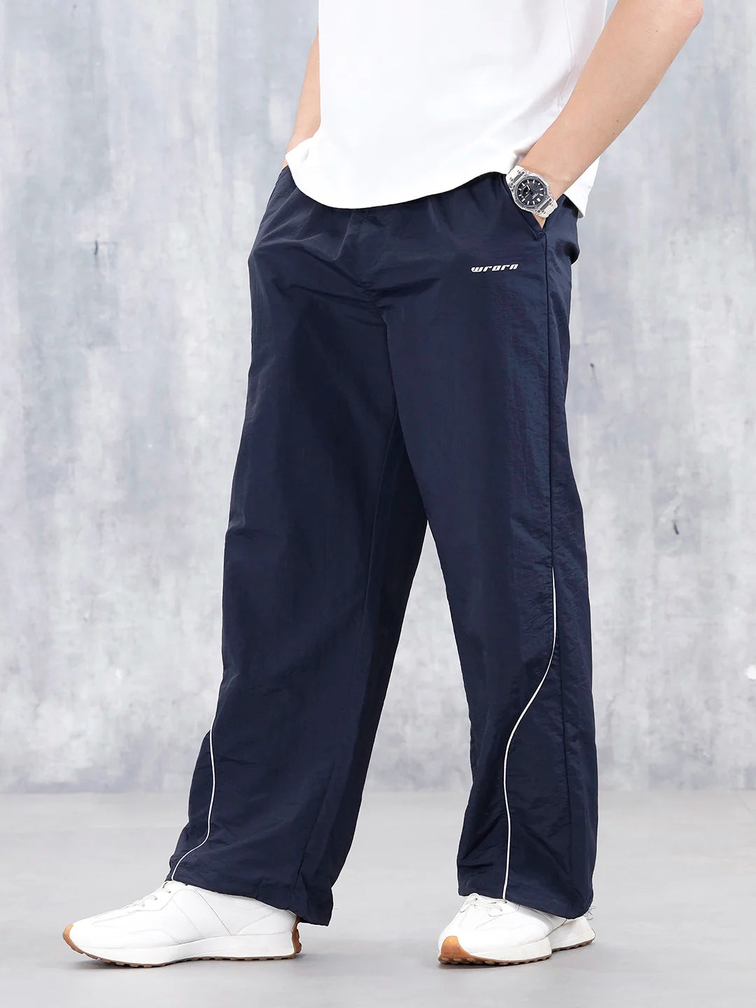 Men's Causal Oversized Fit Sport Look Jogger  | Navy Blue