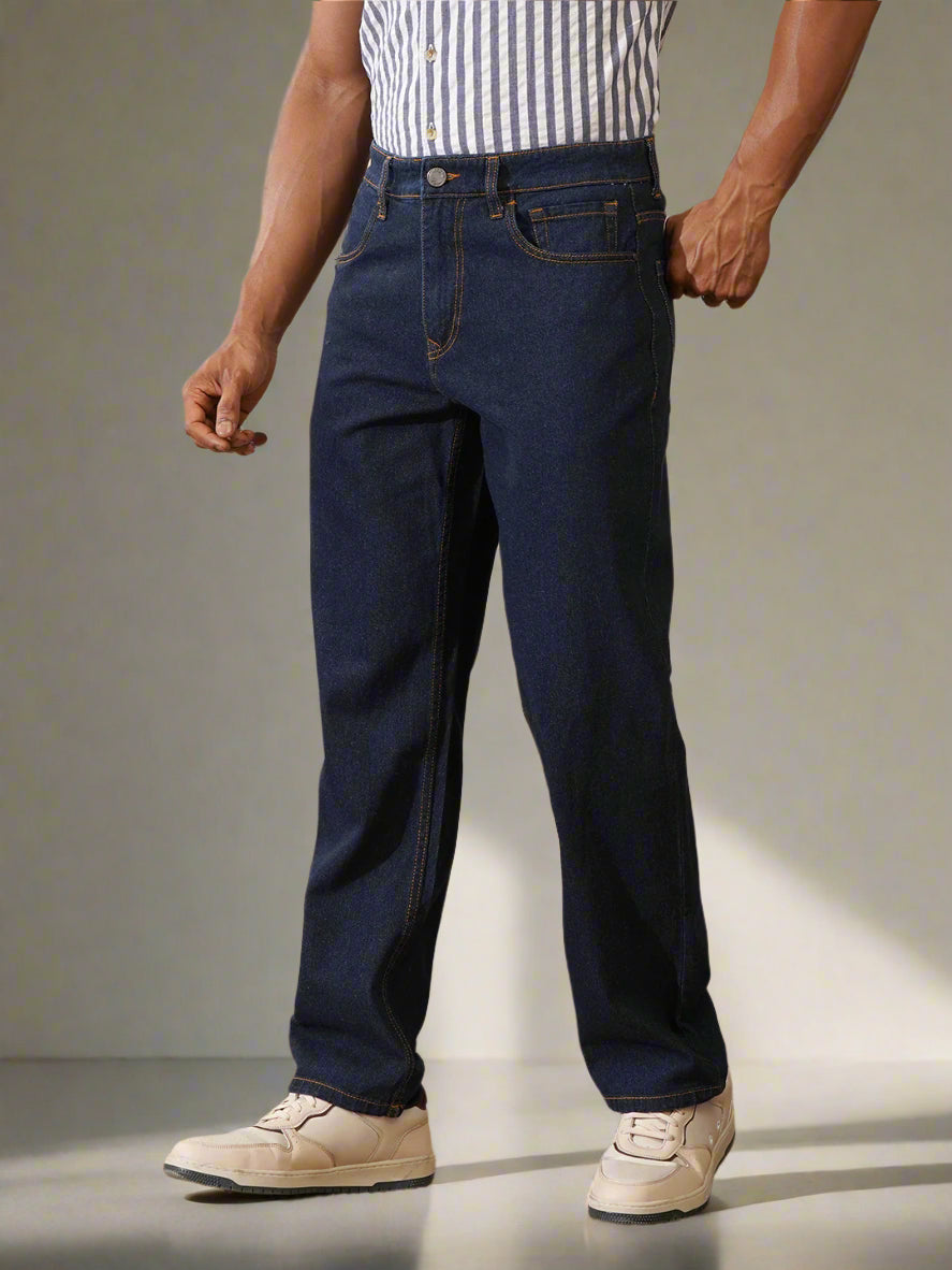 Casual Anti Fit Jeans | Dark Blue