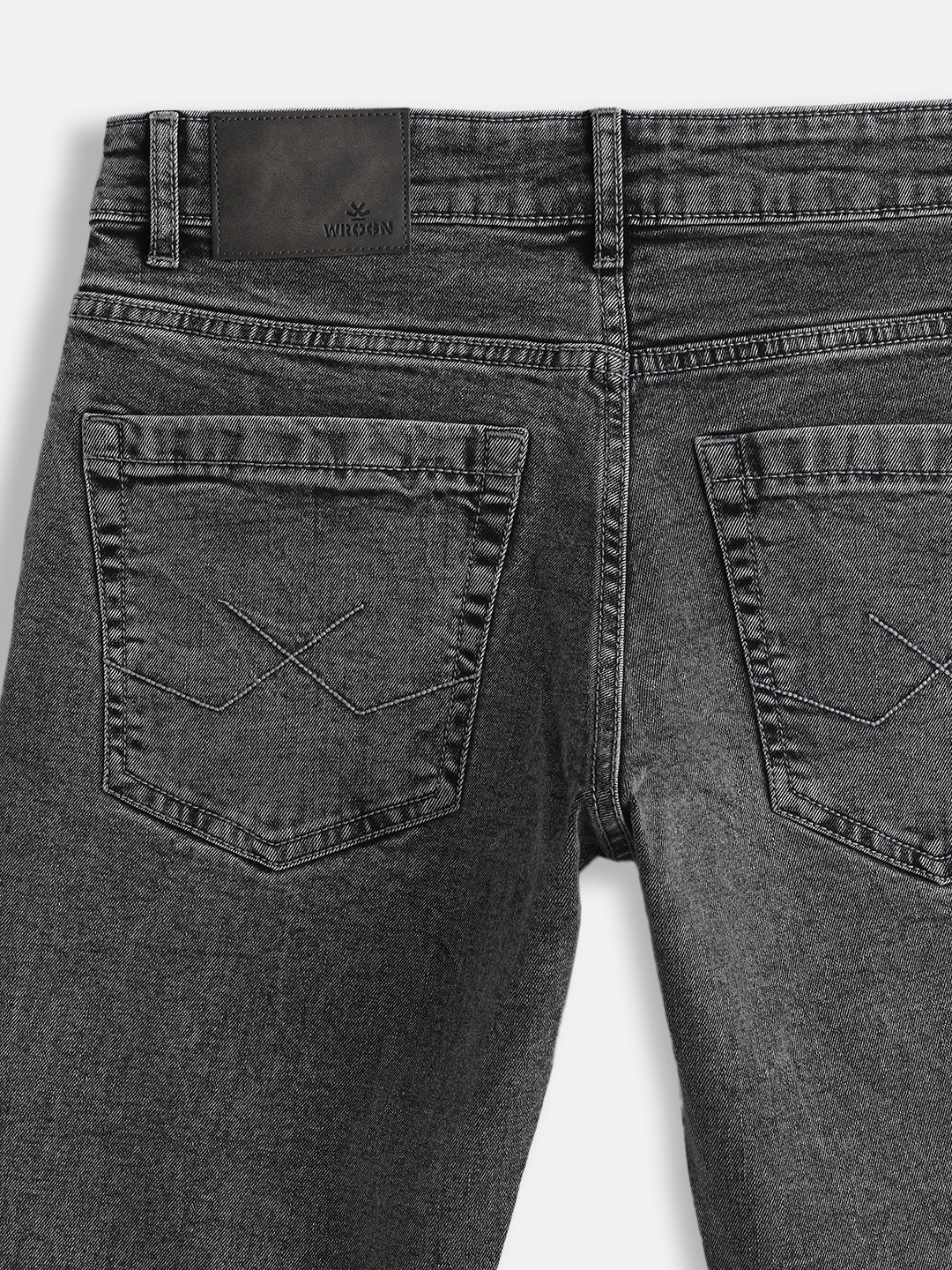 Charcoal Washed Slim Fit Jeans | Grey
