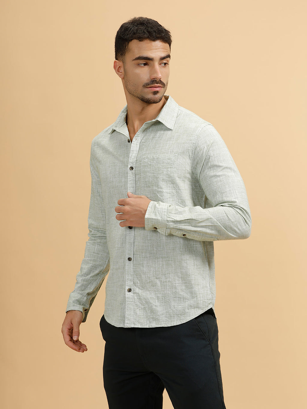 Casual Regular Fit Shirt | Green