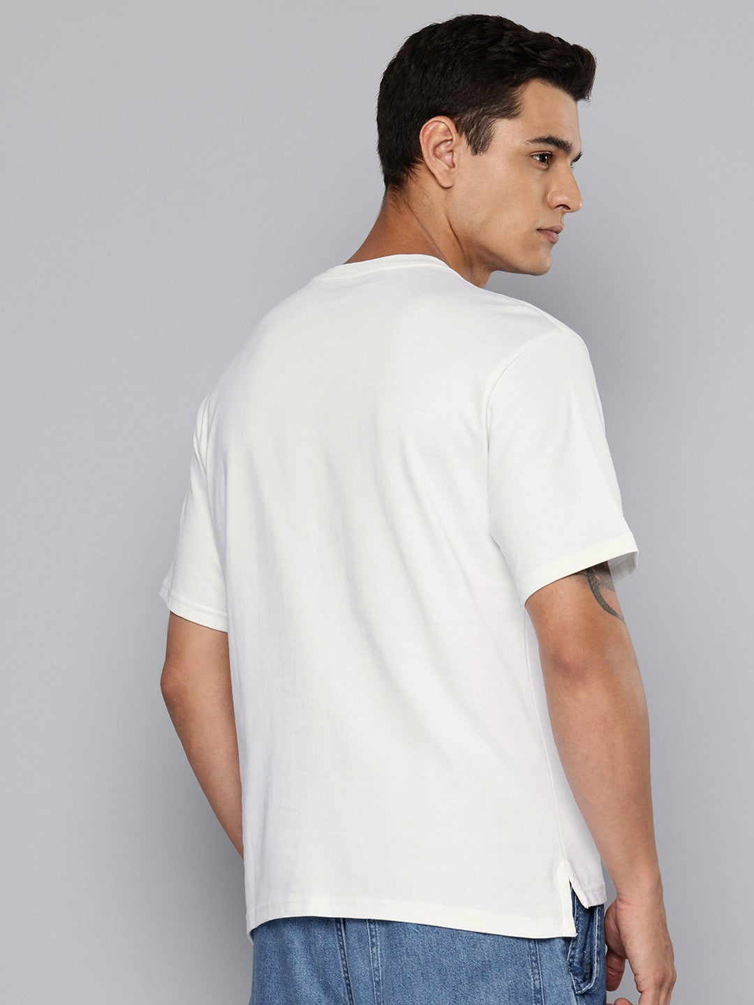 Men's Solid Crew Neck T-Shirt