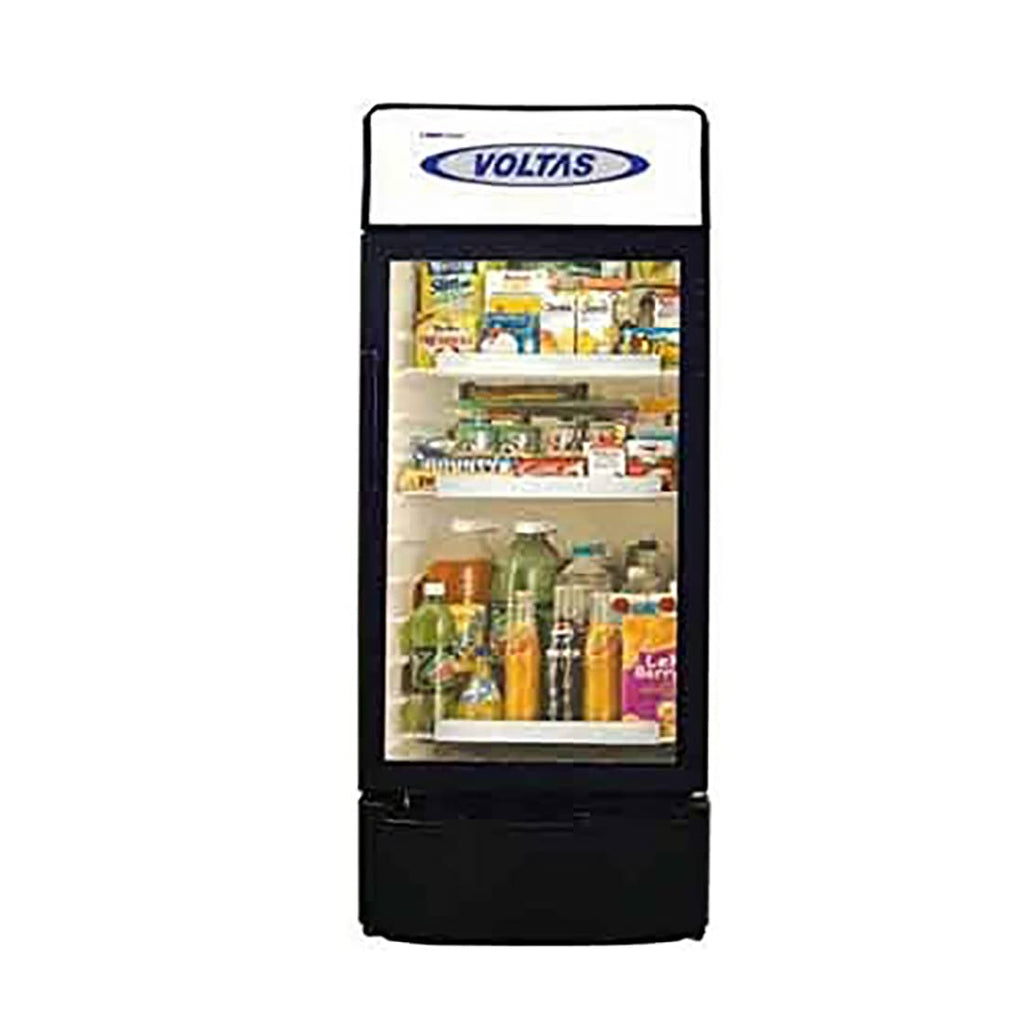 Voltas VC450 Visi Cooler Single Door, 450 Liters, Black VC GT 450 SD P E METALLIC GREY