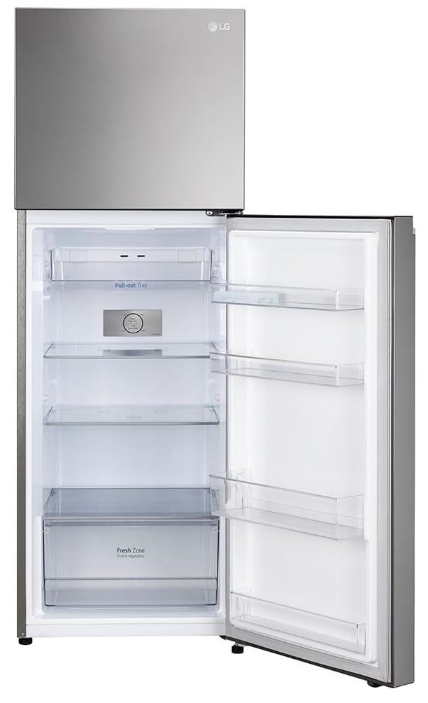 LG 322 L 3 Star Frost-Free Smart Inverter Double Door Refrigerator (GL-S342SDSX, Dazzle Steel, Convertible with Express Freeze)