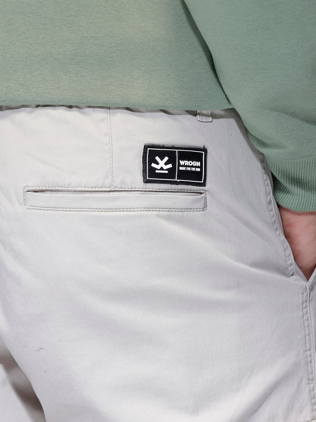 Men's straight fit trouser with cargo pockets | Grey