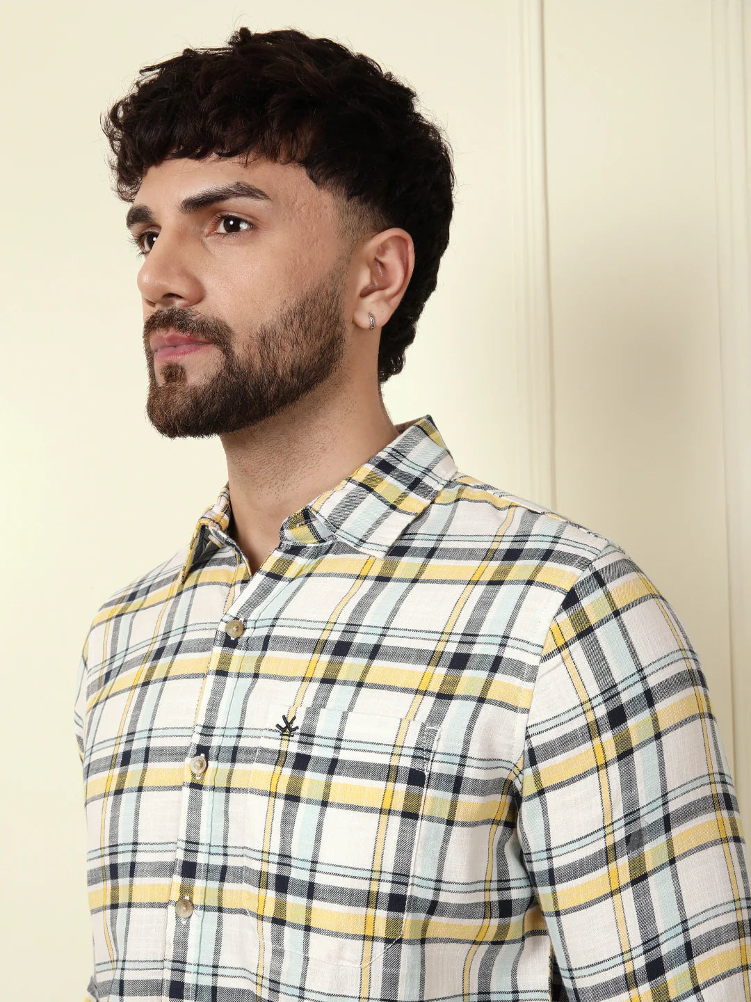 Classic Checked Summer Shirt | White