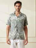 AOP Fluid Light Weight Viscose Shirt | Green