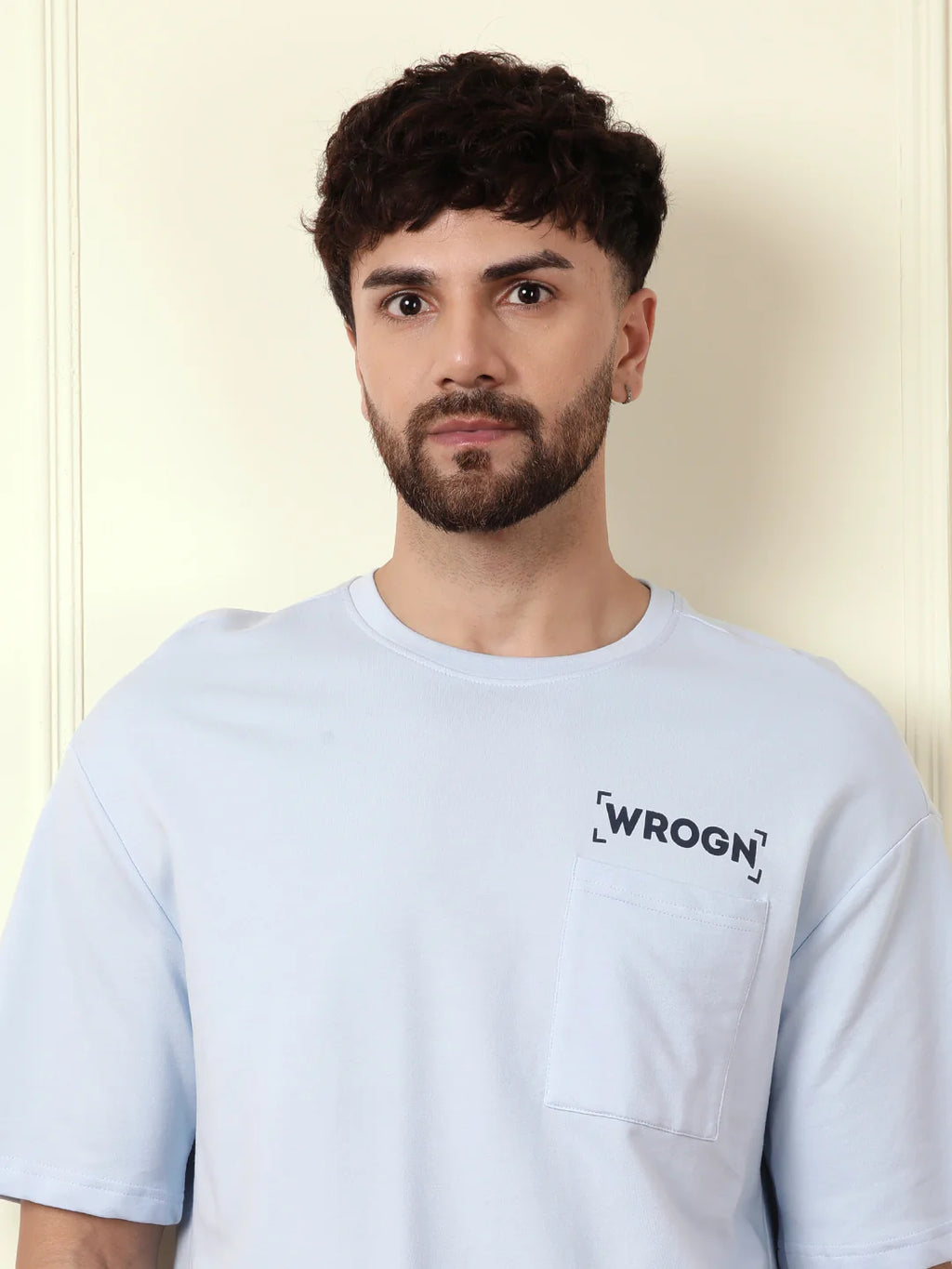 Heavy GSM Back Printed T-Shirt | Blue