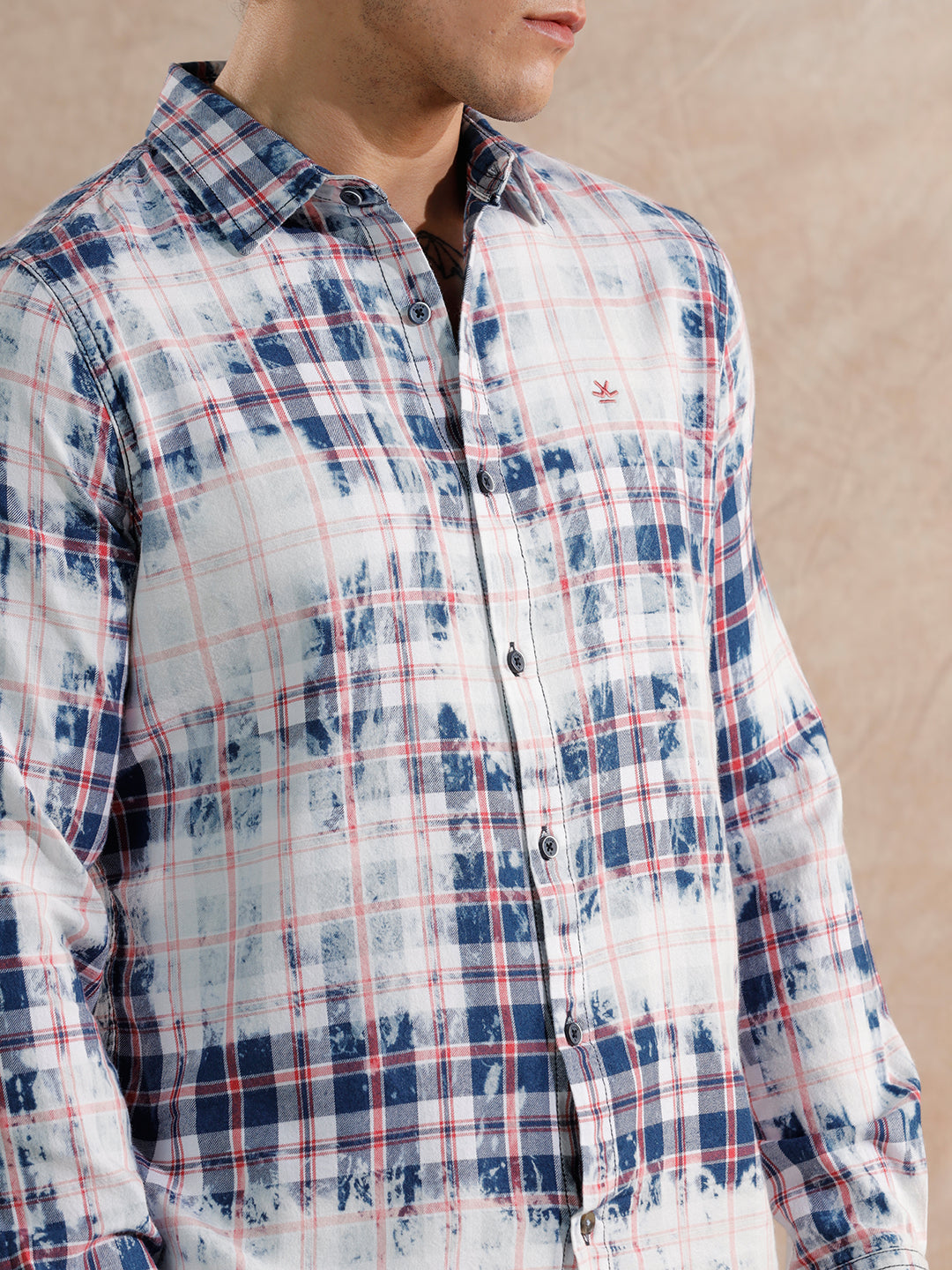 Washed Yarn Dyed Shirt | Pink