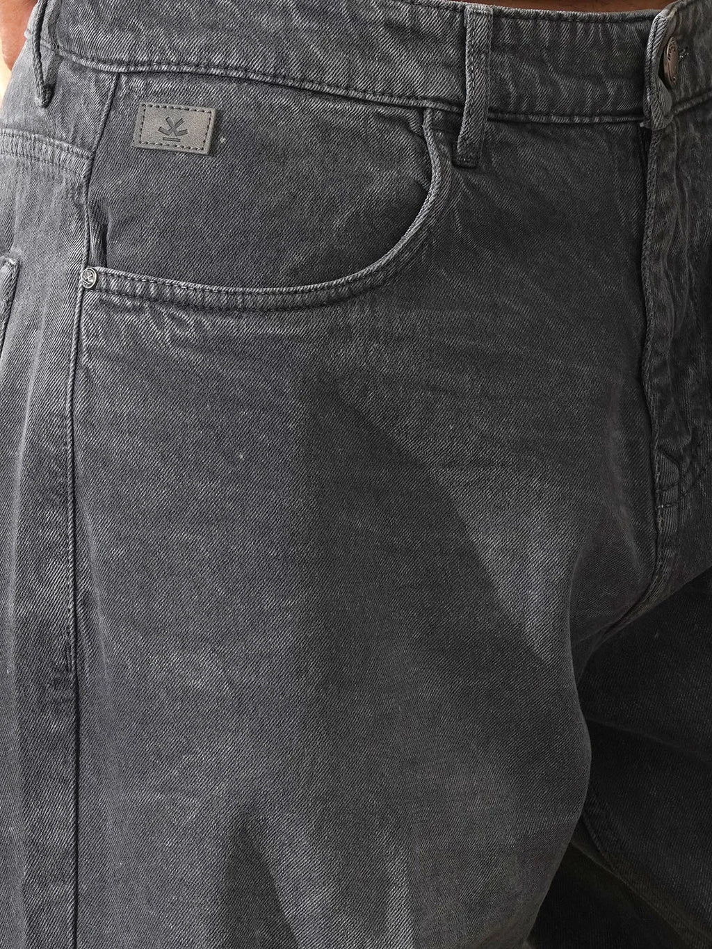 Washed Loose Fit Jeans | Grey