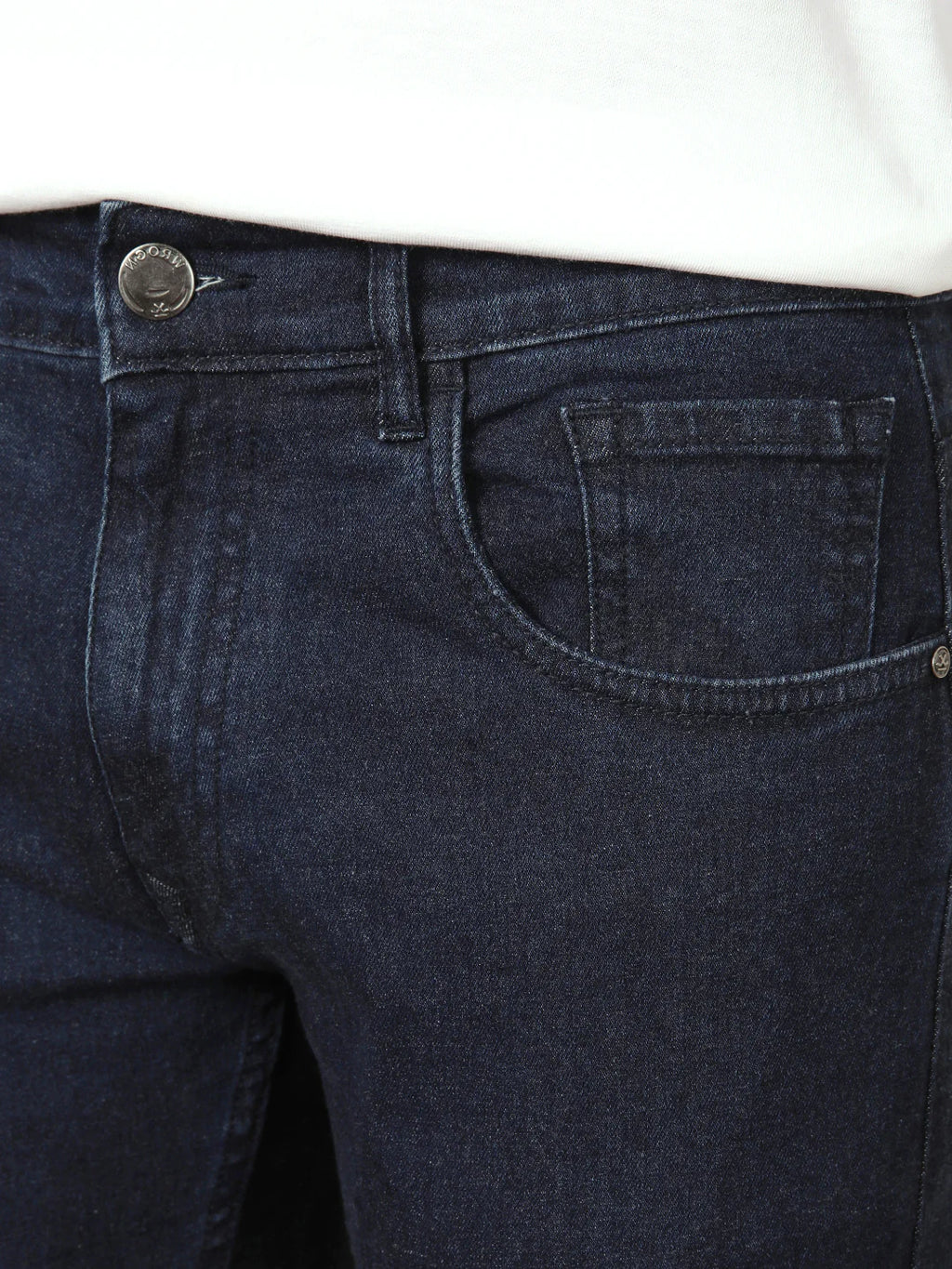 Casual Slim Tapered Jeans | Dark Blue