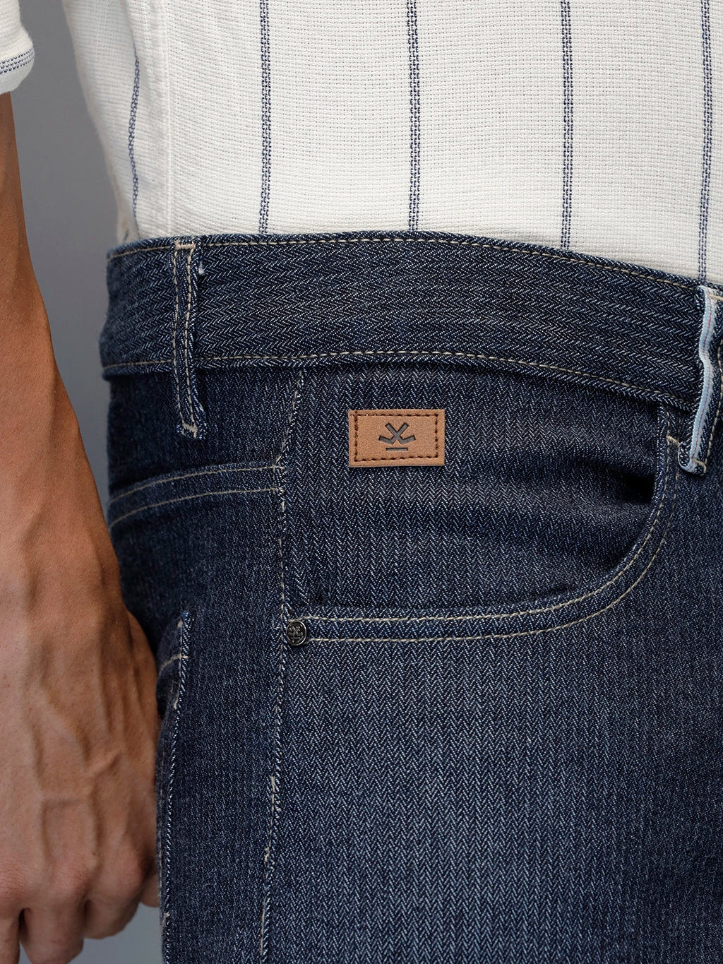 Men's Casual Straight Fit Jeans | Blue
