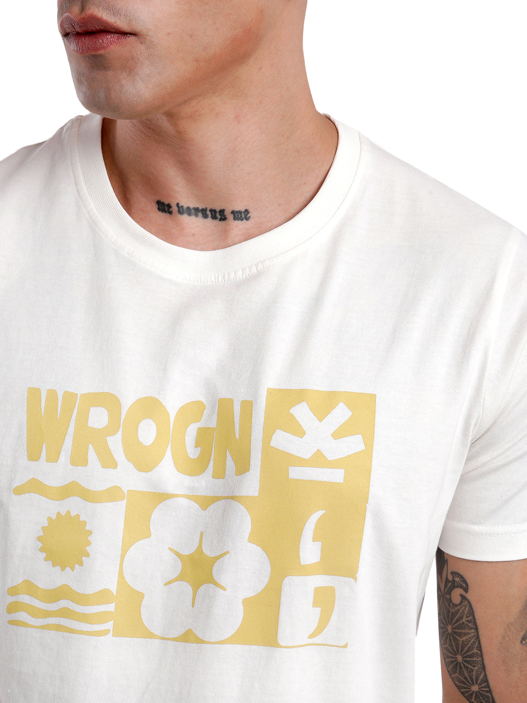 Wrogn Bloom Printed T-Shirt