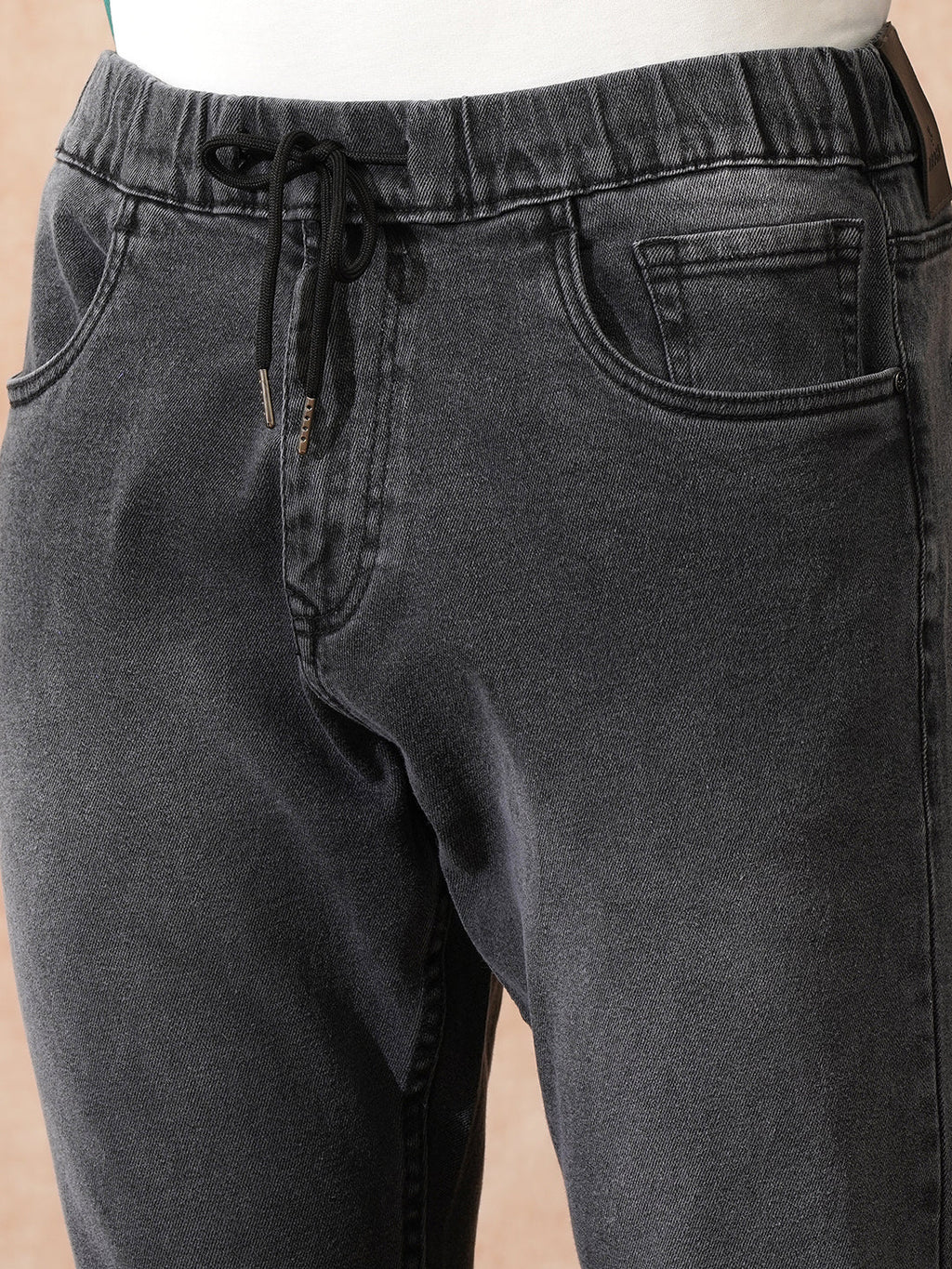Faded Denim Jogger | Dark Grey