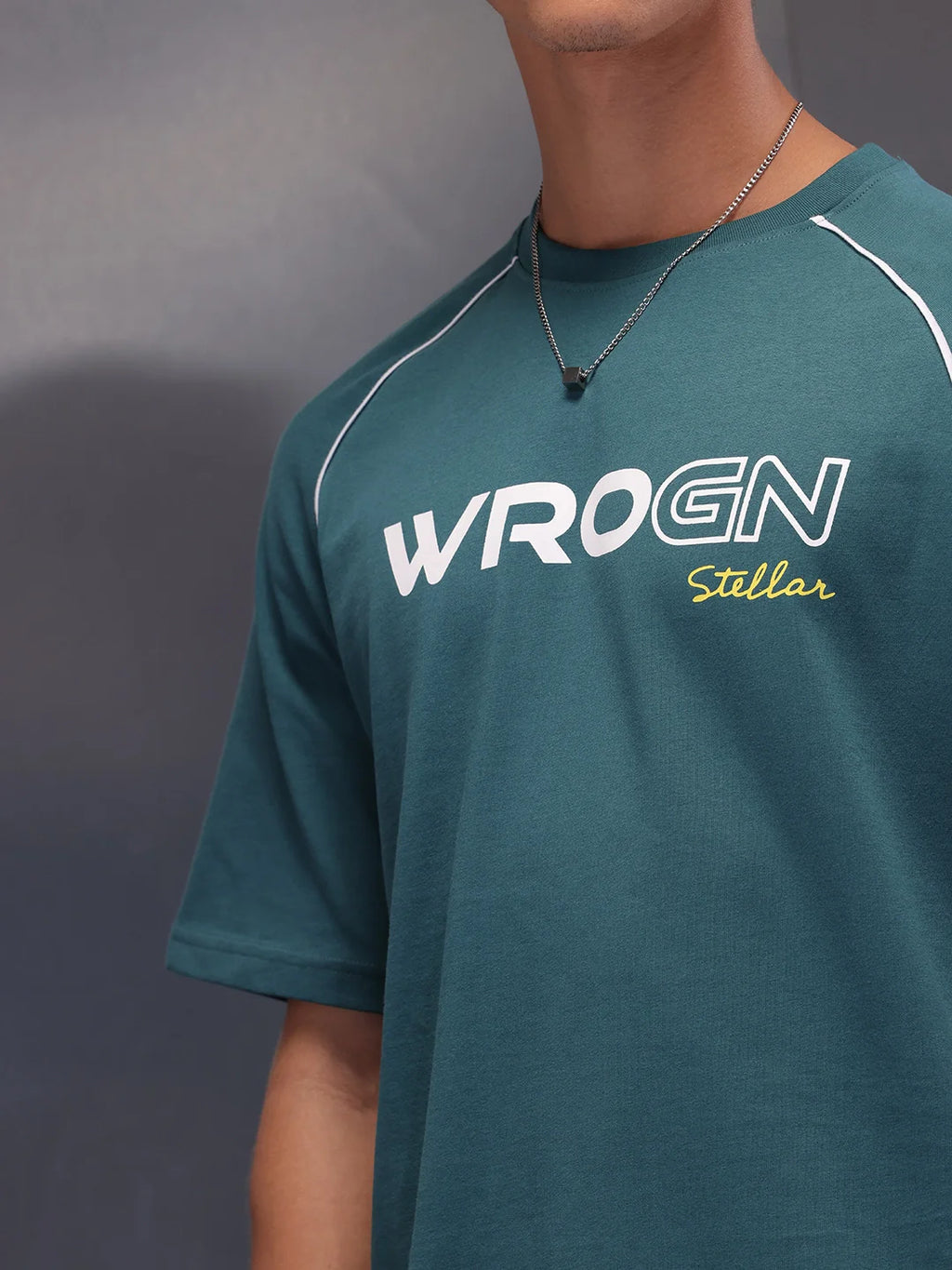Stellar Placement Printed T-Shirt | Green