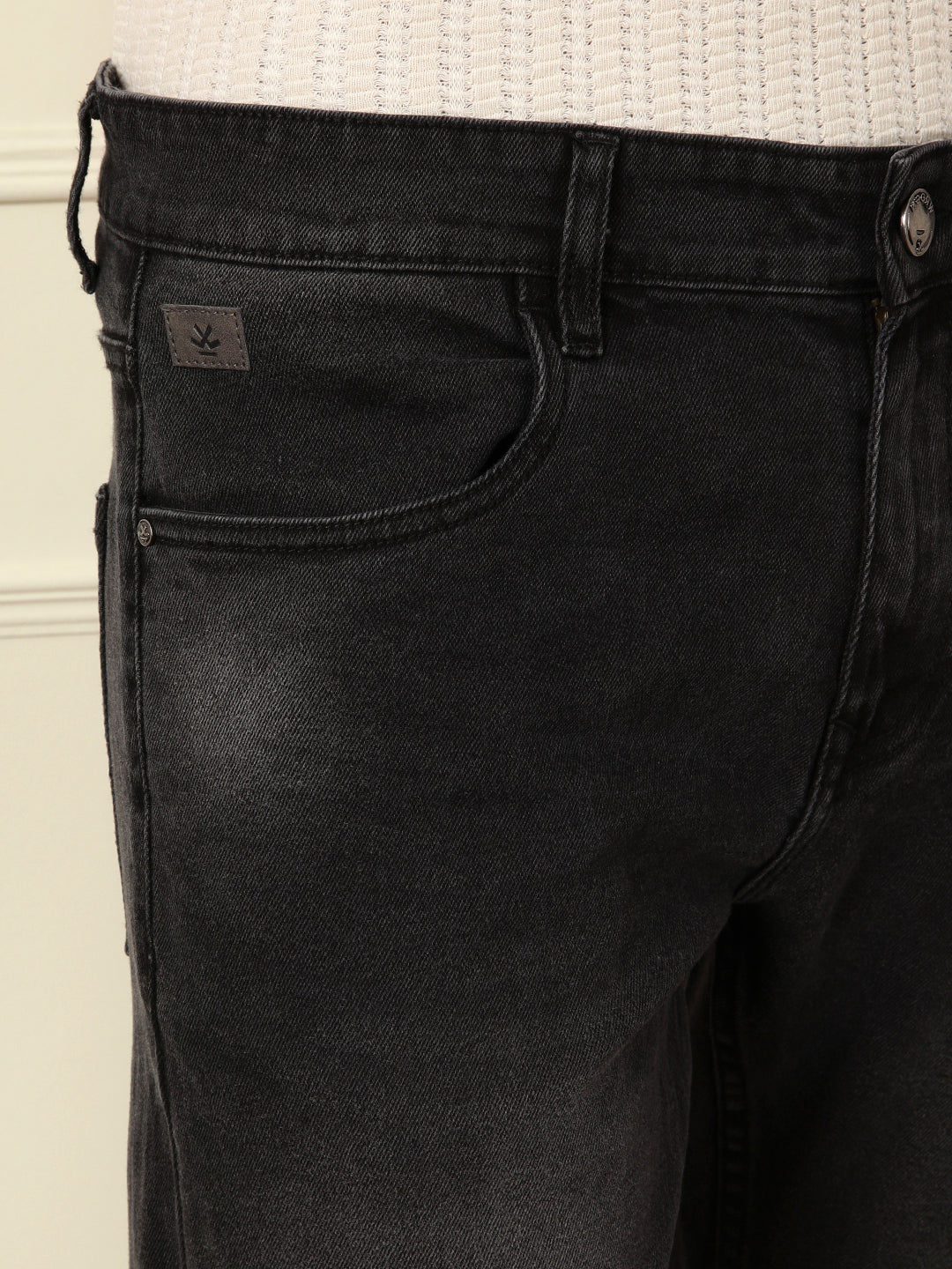 Casual Fade Skinny Fit Jeans | Dark Grey