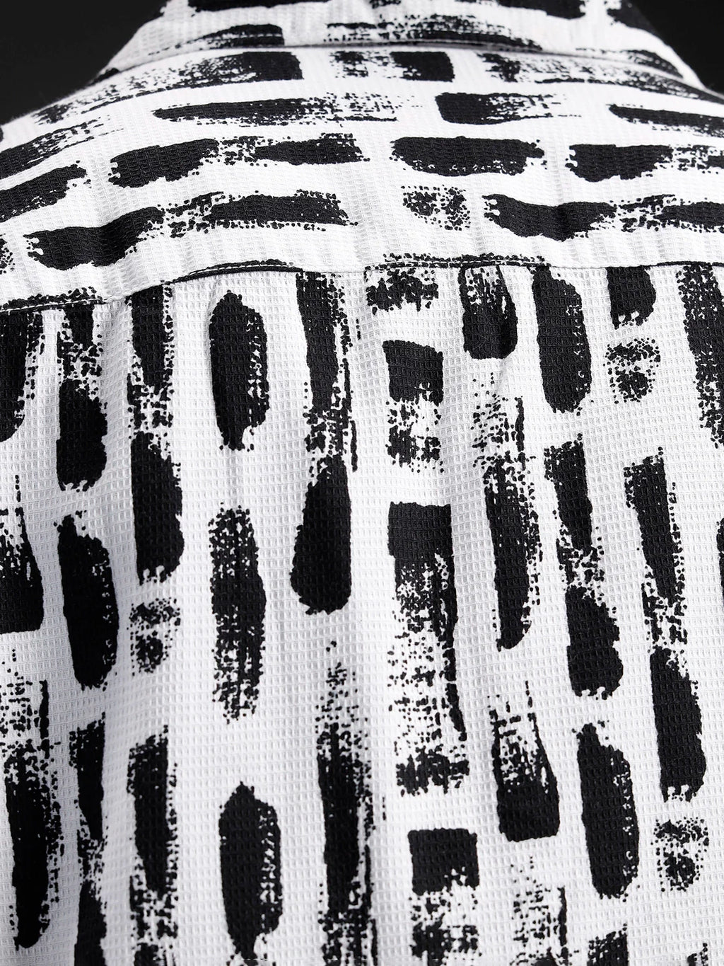 Wrogn All-Over-Printed Resort Collared Shirt | White