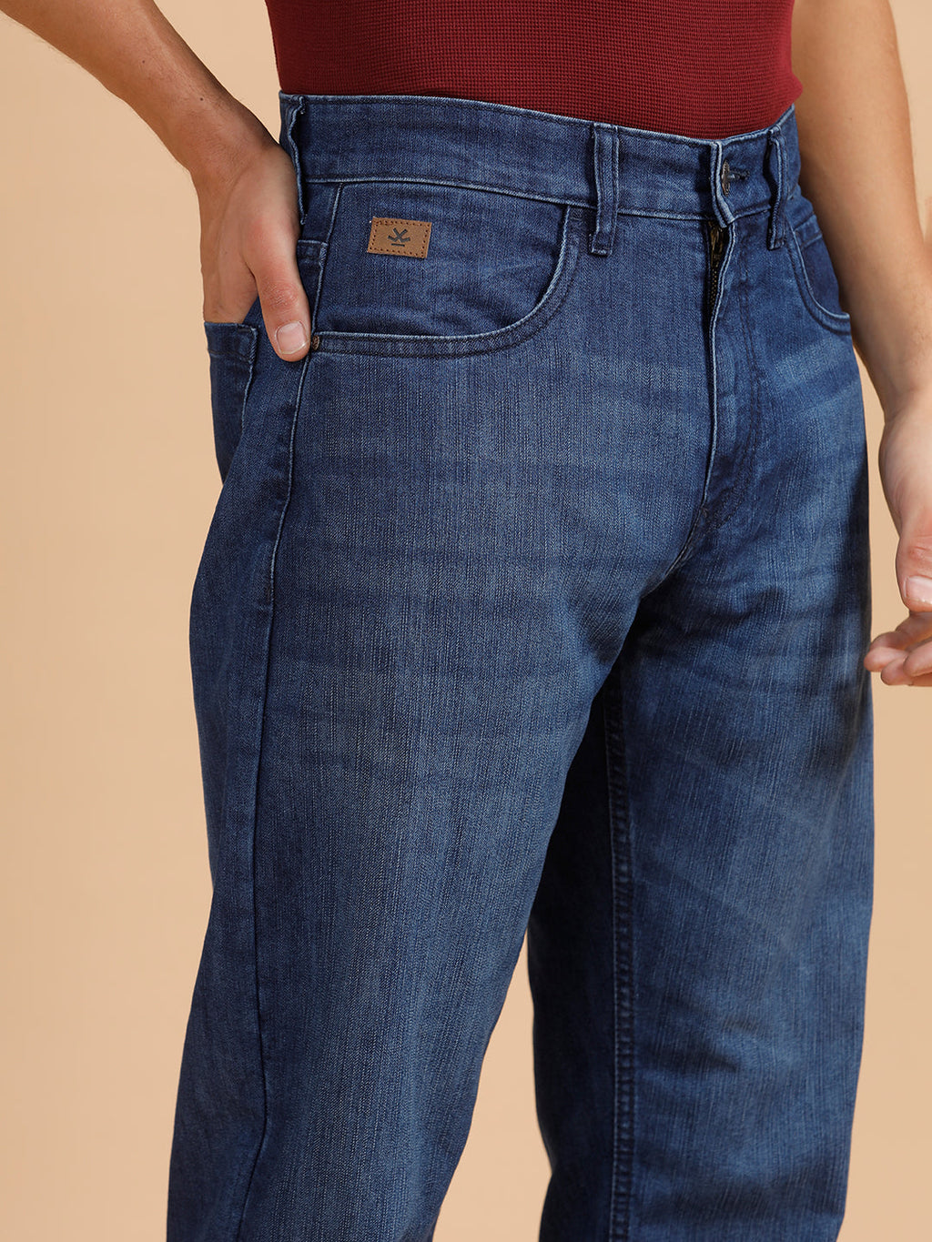 Heavy Fade Anti Fit Jeans | Dark Blue