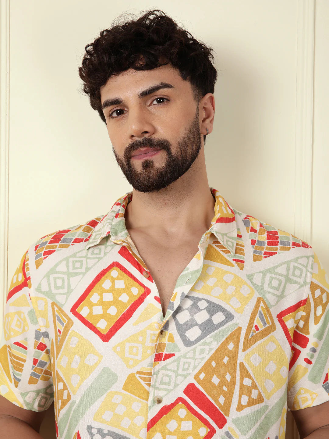 AOP Fluid Light Weight Viscose Shirt  | Multicolor