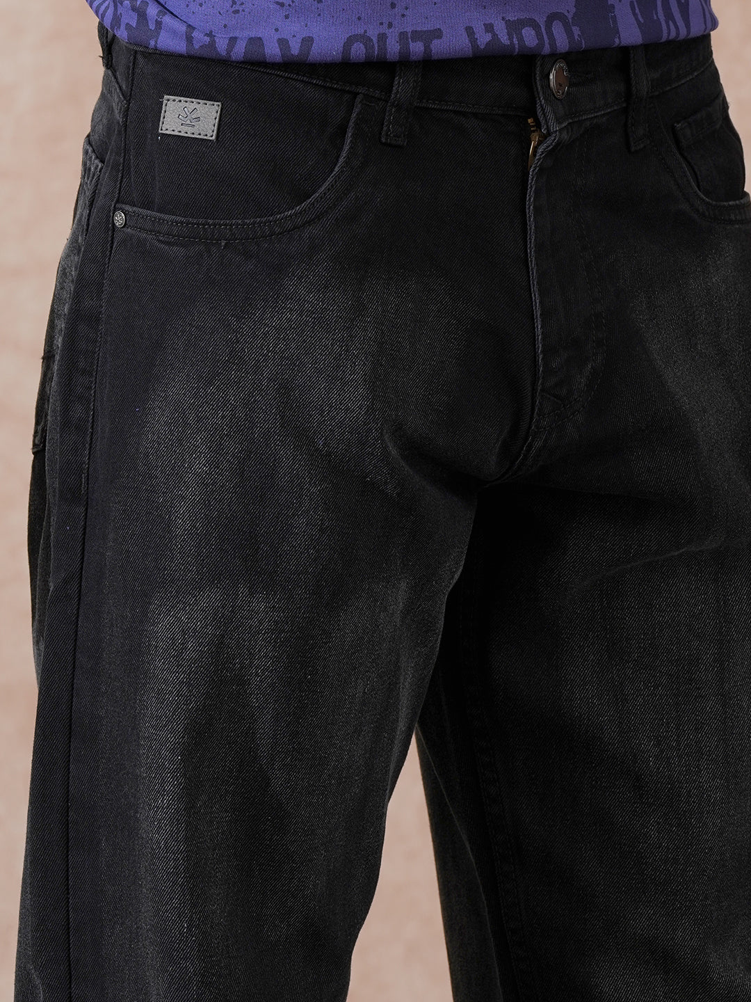 Heavy Fade Loose Fit Jeans | Black