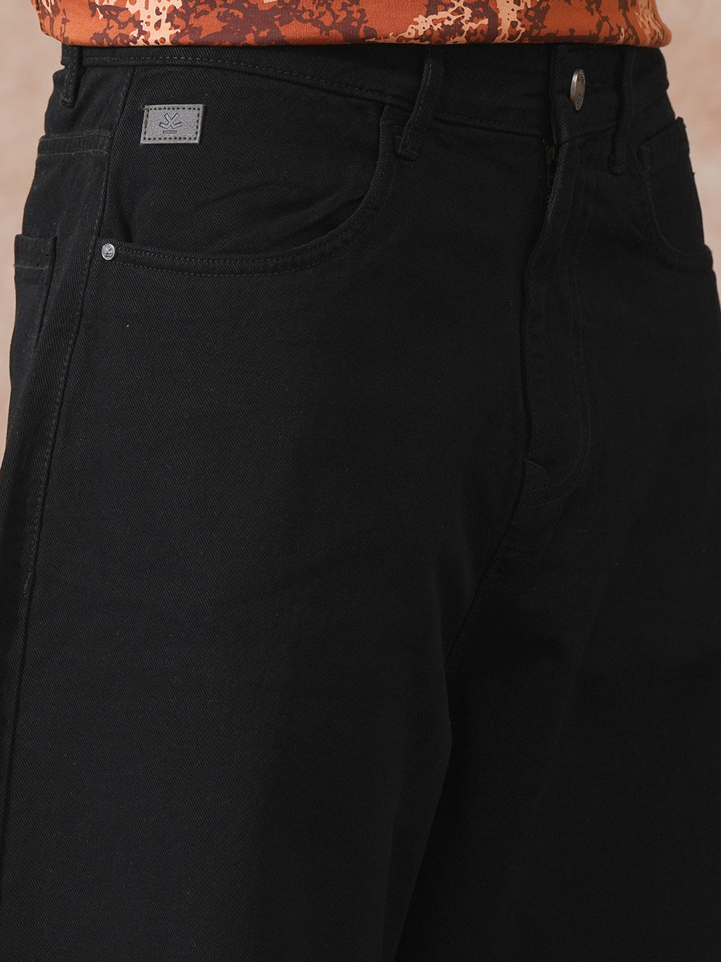Casual Baggy Fit Jeans | Black