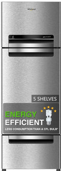Whirlpool 215 L Frost Free Triple-Door Refrigerator [FP 223D PROTTON ROY RADIANT STEEL(Z) ]