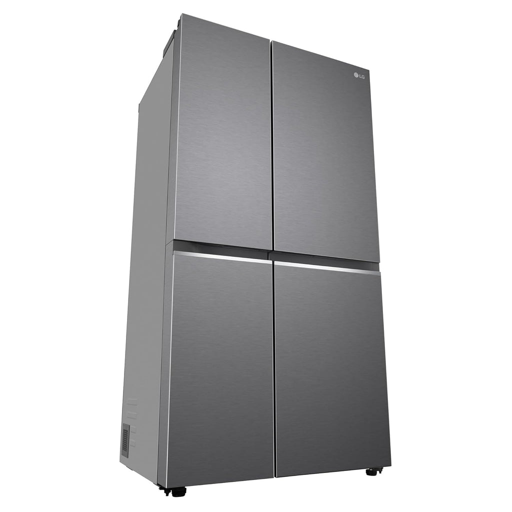LG 650 L, 3 Star, S Frost Free Double Door Side by Side Refrigerator (GL-B257HDS3, Dazzle Steel, Express Freeze)