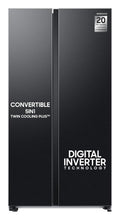 Samsung 653L Convertible 5-in-1 Side by Side with Wifi, SmartThings & AI (RS76CG8113B1HL, Black DOI)