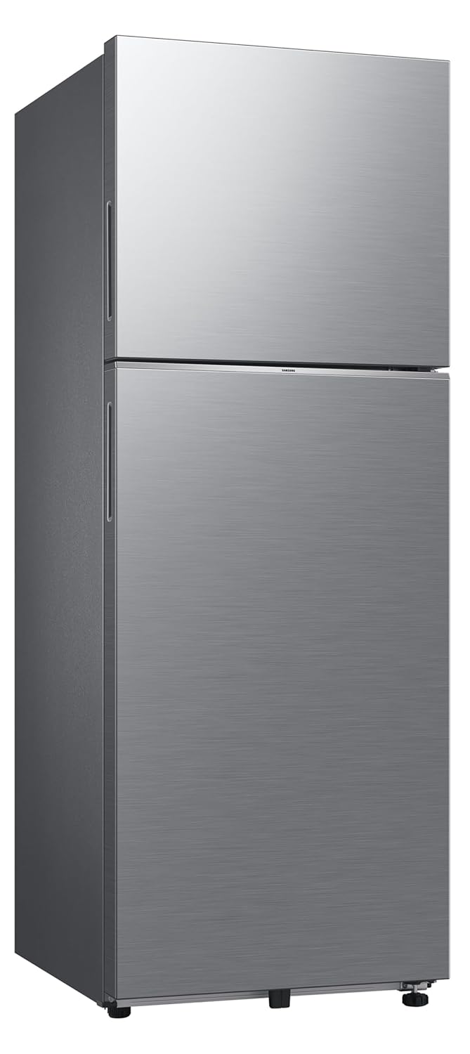 Samsung 330 L, 2 Star, Convertible 5-in-1, Digital Inverter, Frost Free Double Door Refrigerator (RT34DG5A2BS8HL, Elegant Inox, Silver)
