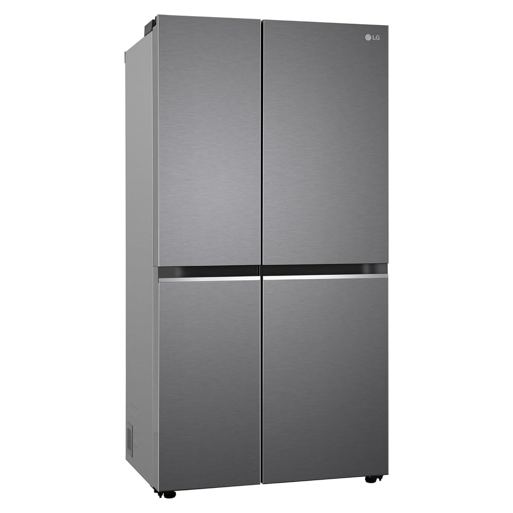 LG 650 L, 3 Star, S Frost Free Double Door Side by Side Refrigerator (GL-B257HDS3, Dazzle Steel, Express Freeze)