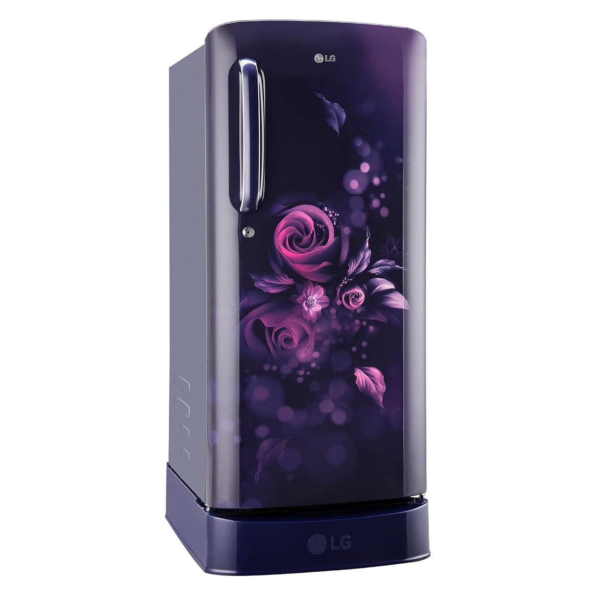 LG 185 L Direct Cool Single Door 5 Star Refrigerator with Base Drawer (Blue Ilan, GL-D201ABIU)