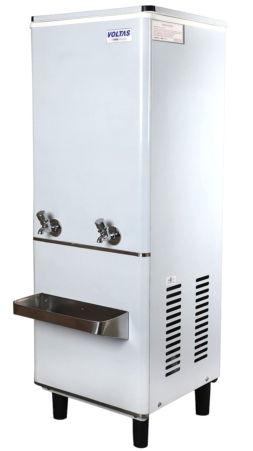 Voltas Steel Normal And Cold Water Cooler, 40/80 Fss, Storage Capacity -80 Liters, Cooling Capacity- 40 Liters, White