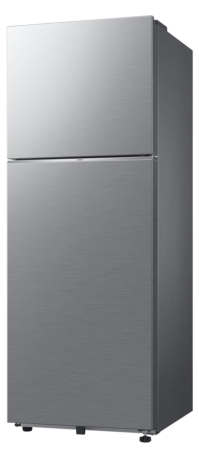 Samsung 330 L, 2 Star, Convertible 5-in-1, Digital Inverter, Frost Free Double Door Refrigerator (RT34DG5A2BS8HL, Elegant Inox, Silver)