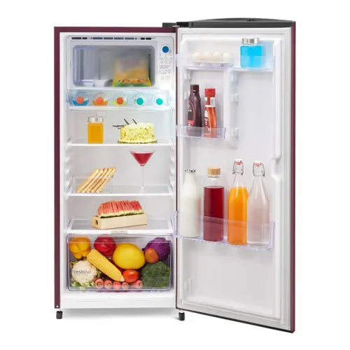 Voltas Beko 175 Litres 1 Star Single Door Direct Cool Refrigerator with Chiller Zone, Stabilizer Free Operation, Fresh Box (RDC208E / S0PWE0M0000GD)