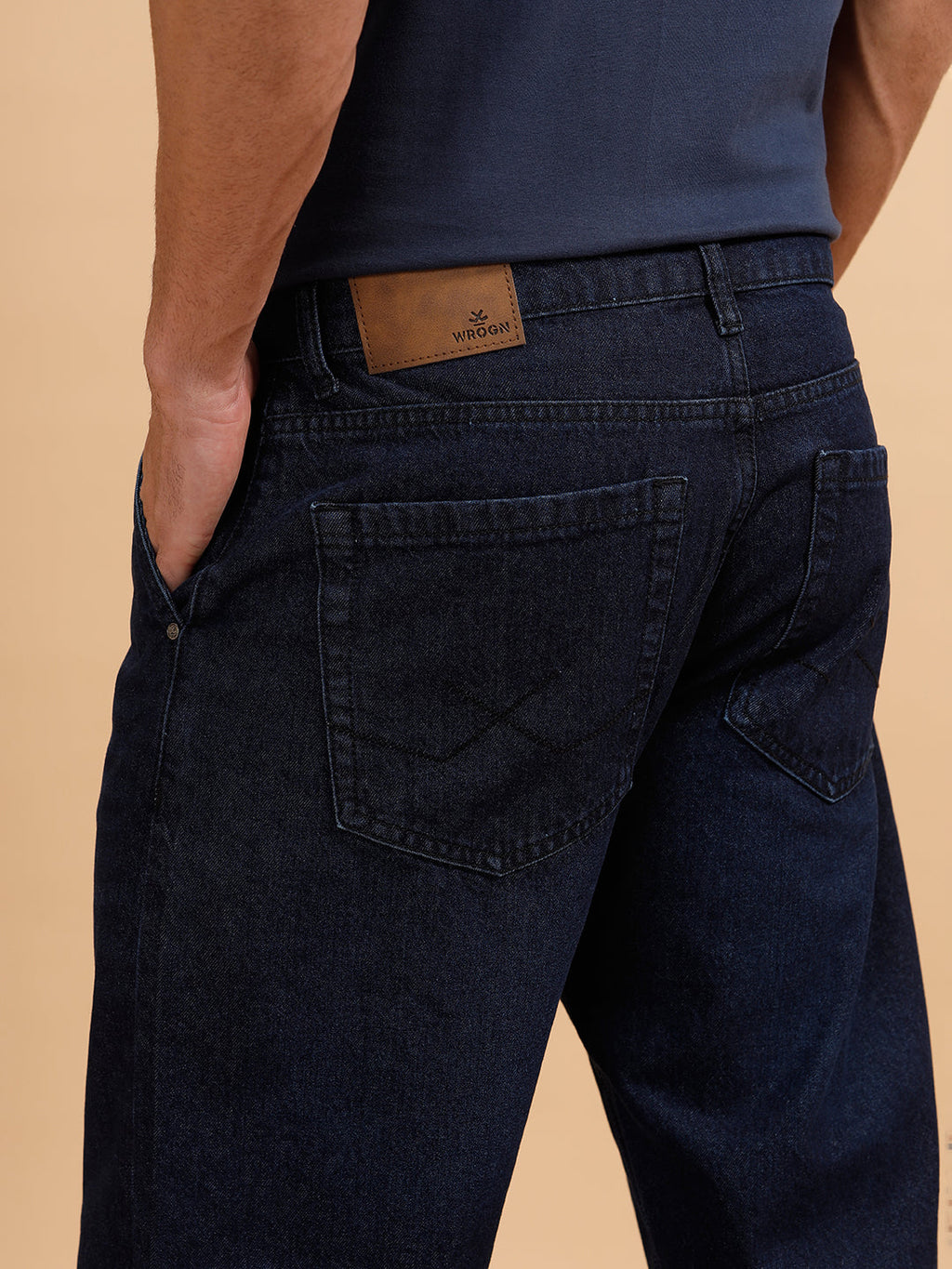 Light Fade Anti Fit Jeans | Dark Blue