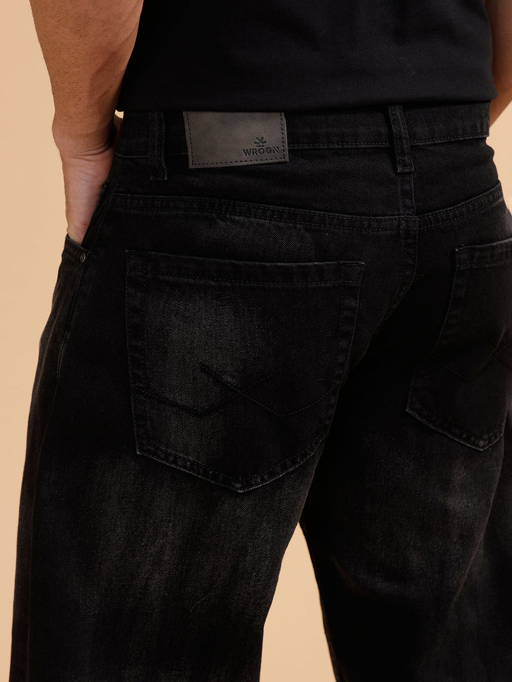 Heavy Fade Anti Fit Jeans | Black