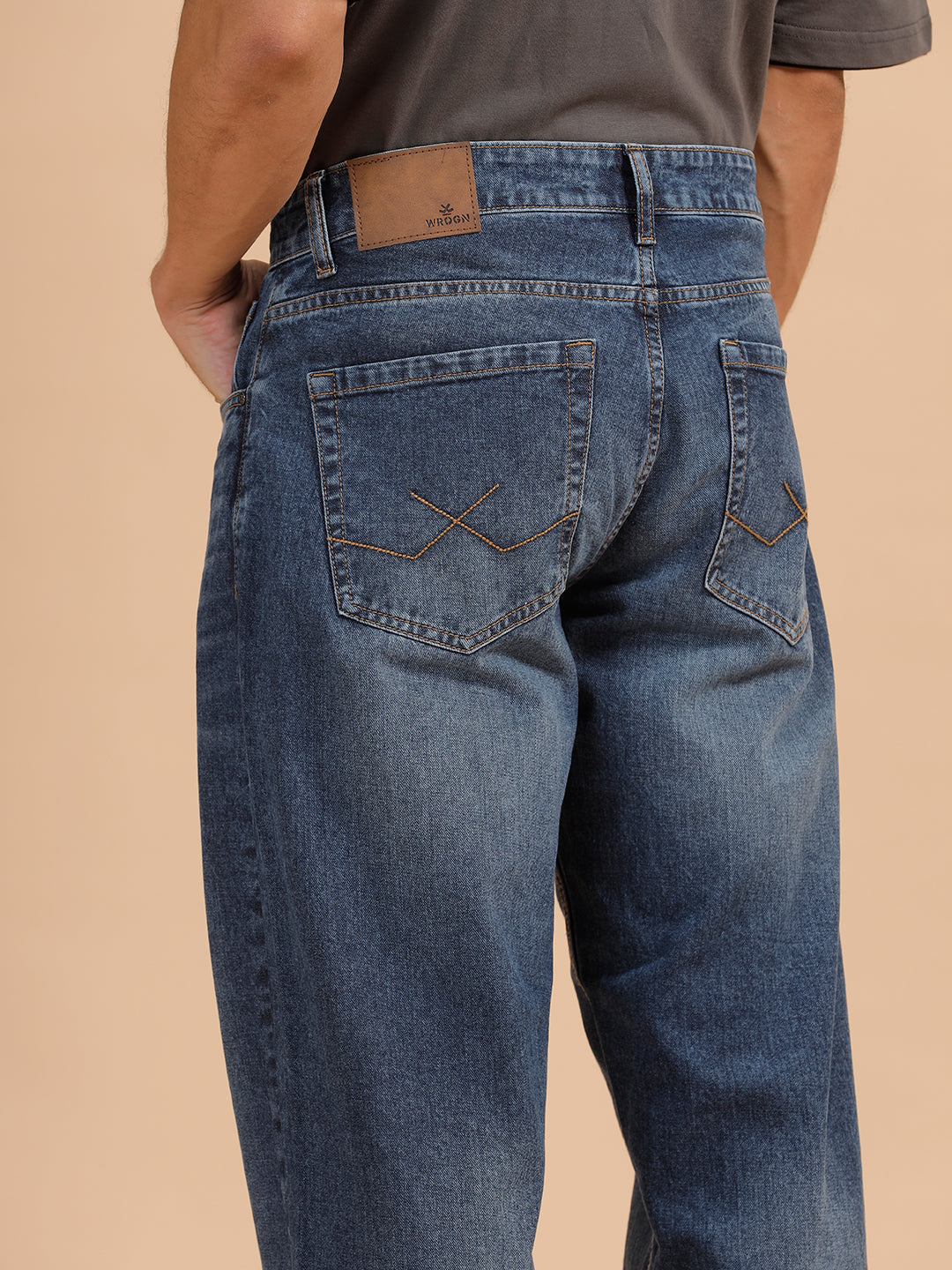Heavy Fade Loose Fit Jeans | Blue