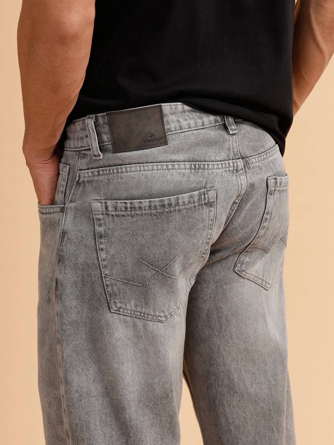 Heavy Fade Anti Fit Jeans | Light Grey