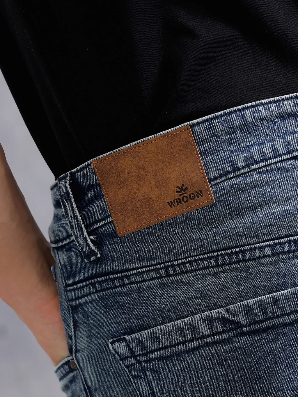 Heavy Fade Straight Fit Jeans | Blue
