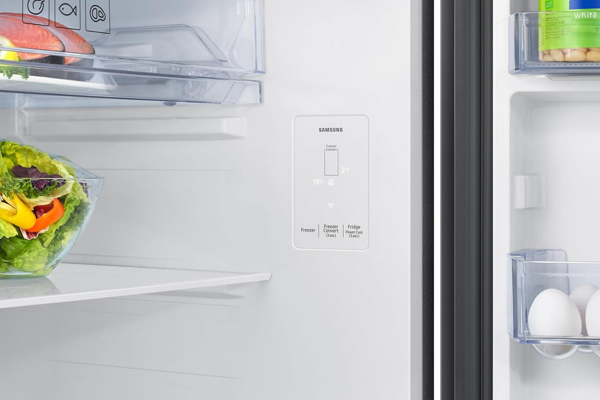 Samsung 396 L, 3 Star, Convertible 5-in-1, Digital Inverter, Frost Free Double Door, Bespoke AI WiFi Enabled Refrigerator (RT41DG6A4DB1HL, Black Matte)