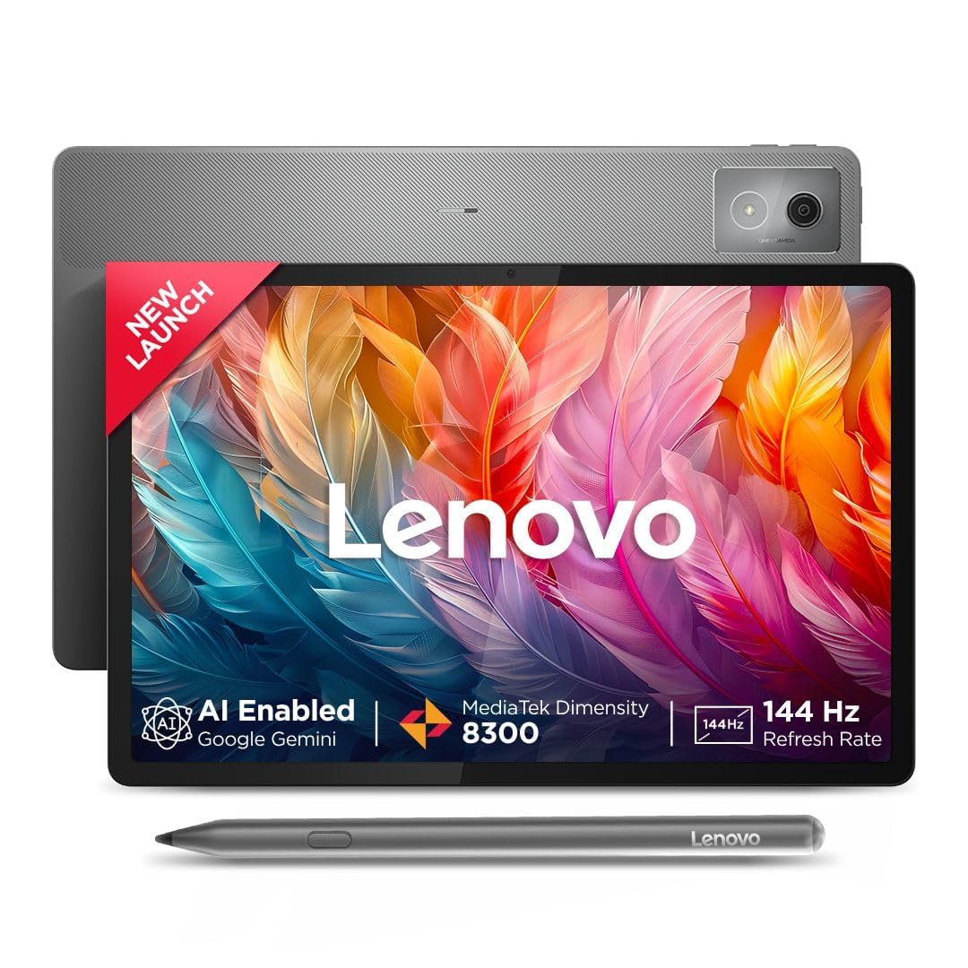 Lenovo {Smartchoice} Idea Tab Pro with Pen Plus | 12.7" 3K Display | 144 Hz Refresh |AI-Enabled | MediaTek Dimensity 8300 |  Quad JBL Speakers | 10200 mAh Battery with 45 W Charger | WiFi 6e