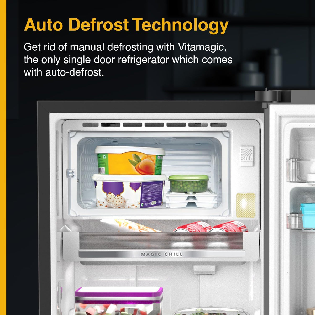 Whirlpool 192 L Direct Cool Single Door 3 Star Refrigerator (Radiant Steel-Z, 215 VMPRO PRM 3S RADIANT STEEL-Z)