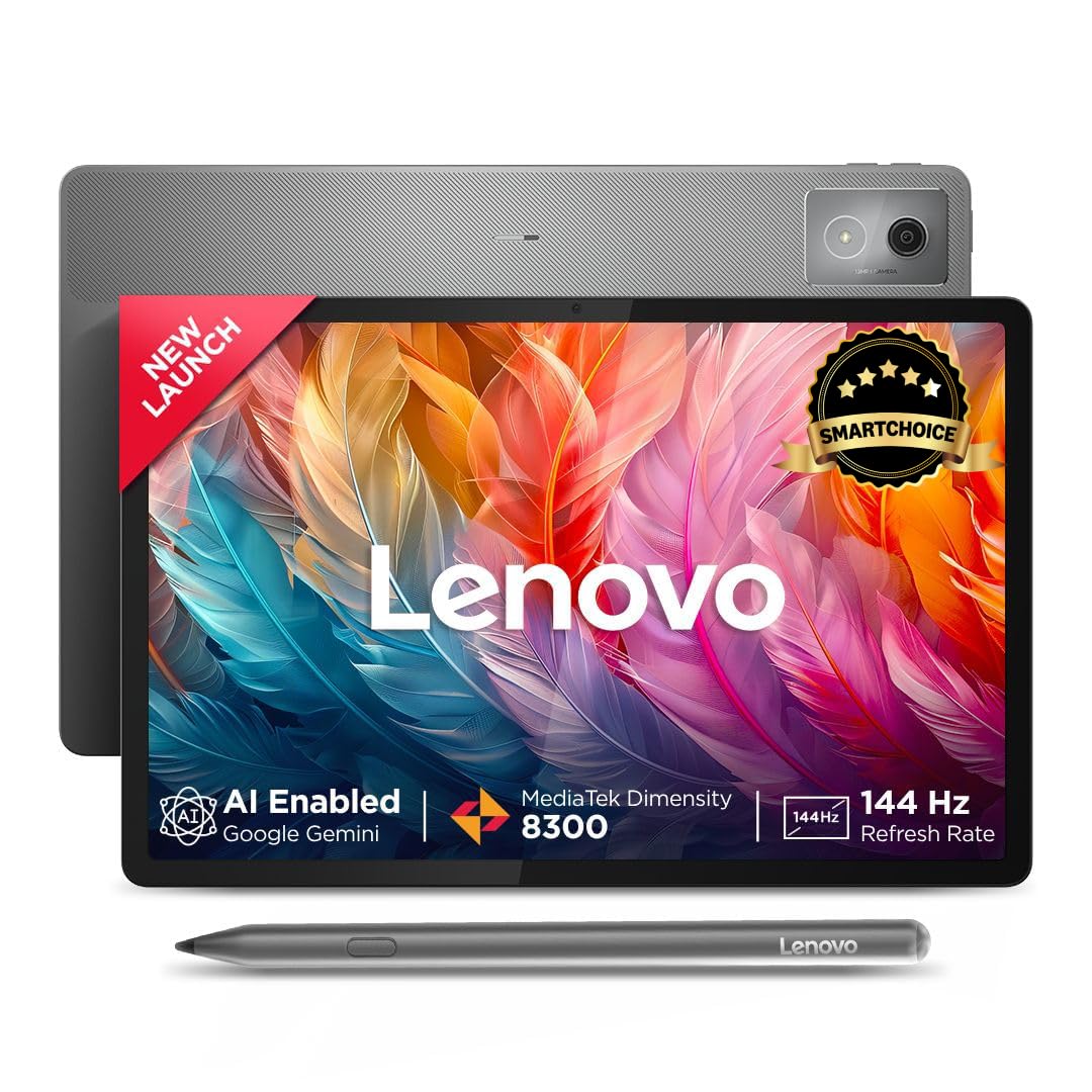 Lenovo {Smartchoice} Idea Tab Pro with Pen Plus | 12.7" 3K Display | 144 Hz Refresh |AI-Enabled | MediaTek Dimensity 8300 |  Quad JBL Speakers | 10200 mAh Battery with 45 W Charger | WiFi 6e