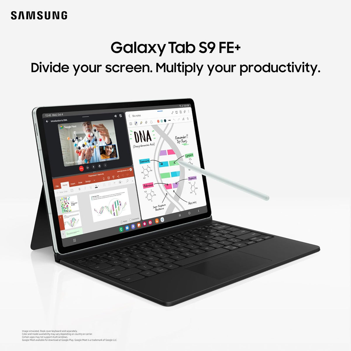 Samsung Galaxy Tab S9 FE+ 31.50 cm (12.4 inch) Display, RAM 8 GB, ROM 128 GB Expandable, WiFi Only Tablet