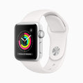 Apple Watch Series 3 (GPS, 38mm) - Silver Aluminium Case with White Sport Band