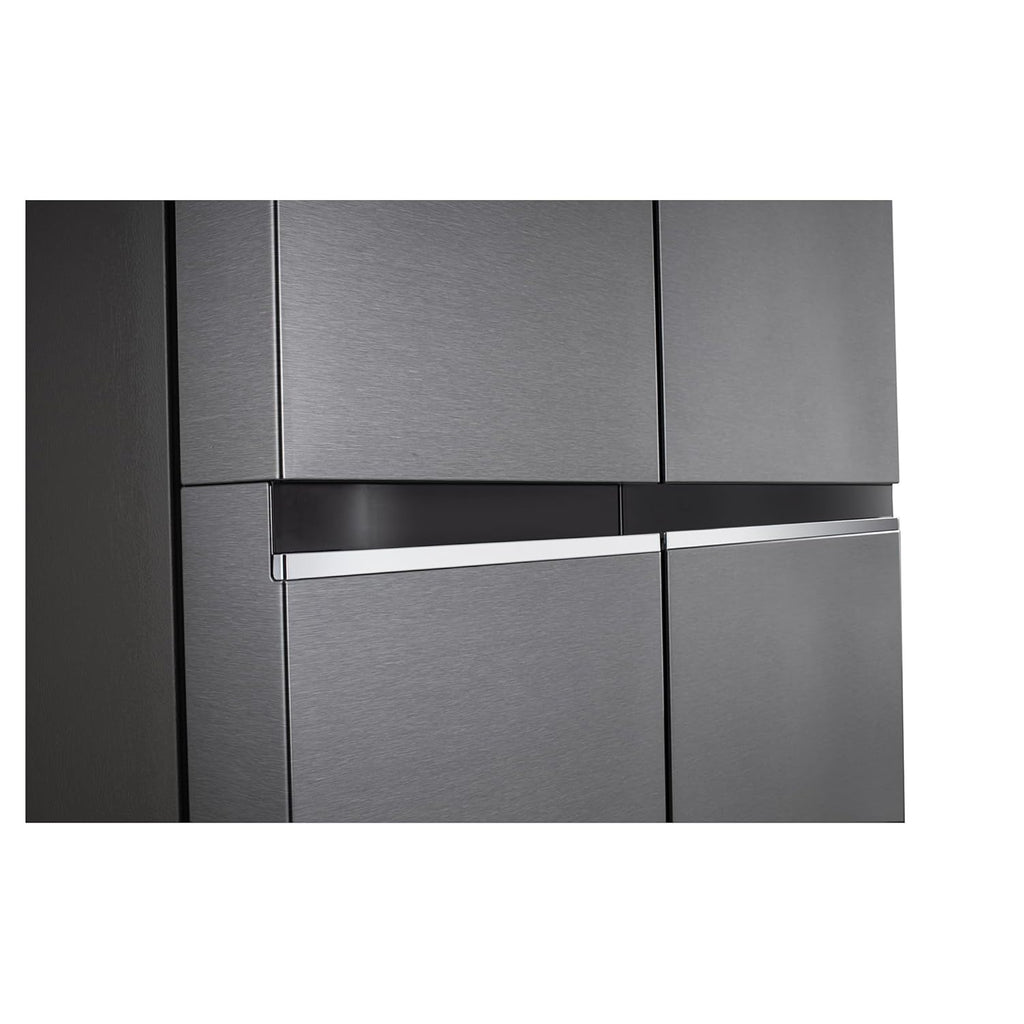 LG 650 L, 3 Star, S Frost Free Double Door Side by Side Refrigerator (GL-B257HDS3, Dazzle Steel, Express Freeze)
