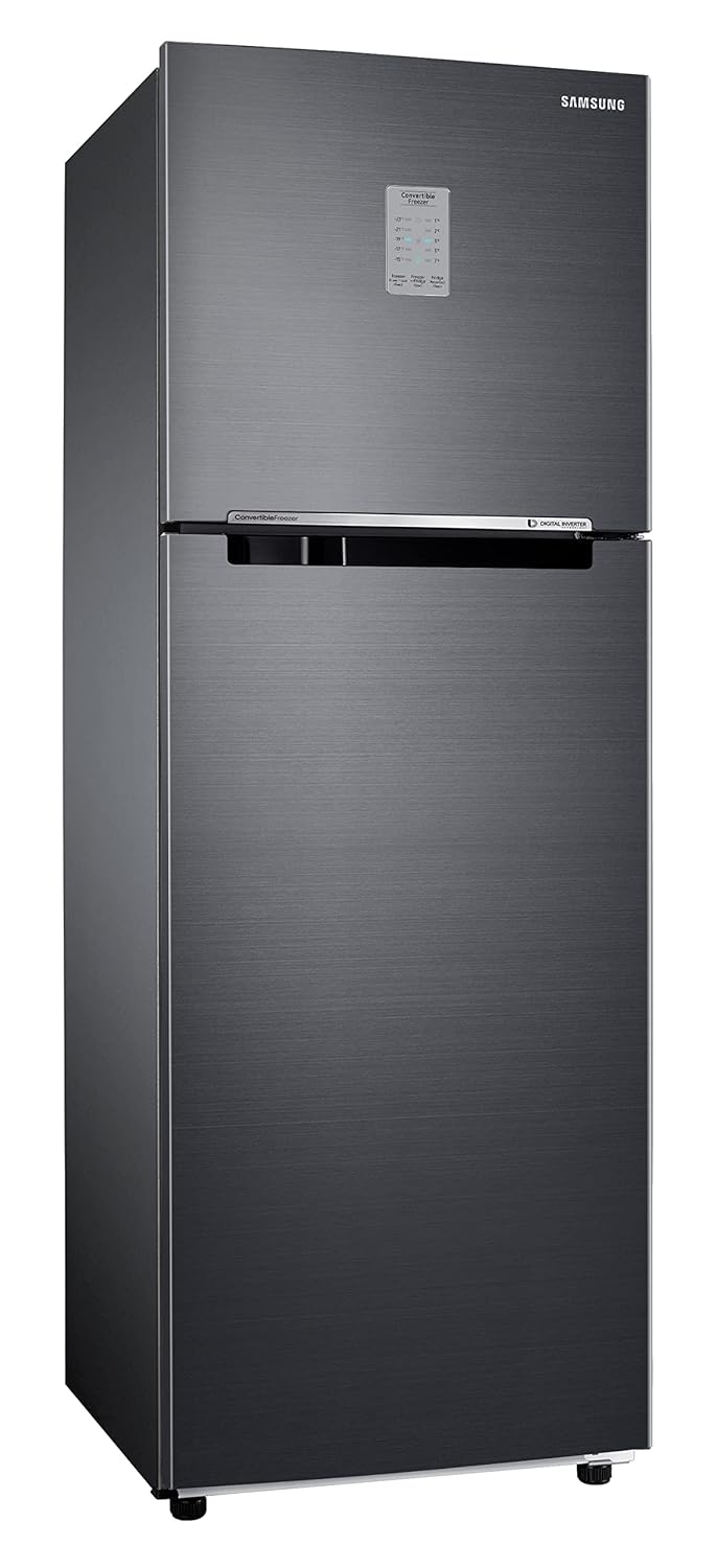 Samsung 256L 2 Star Inverter Frost-Free Convertible 3 In 1 Double Door Refrigerator (RT30C3732BX/HL,Luxe Brown)