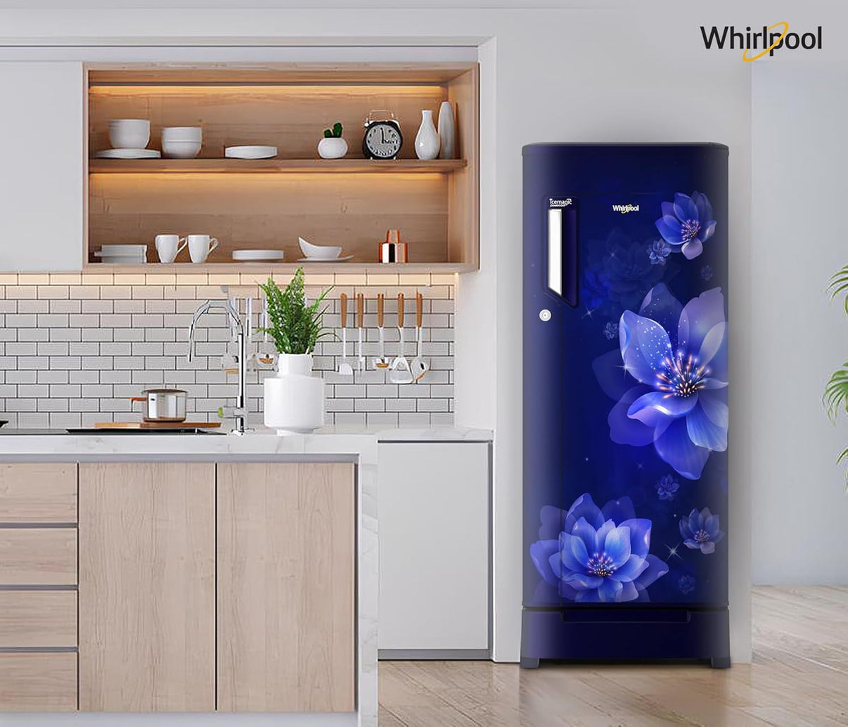 Whirlpool 192 L 4 Star Icemagic Powercool Direct-Cool Single Door Refrigerator with Base Drawer (215 IMPC ROY 4S SAPPHIRE MULIA-Z)
